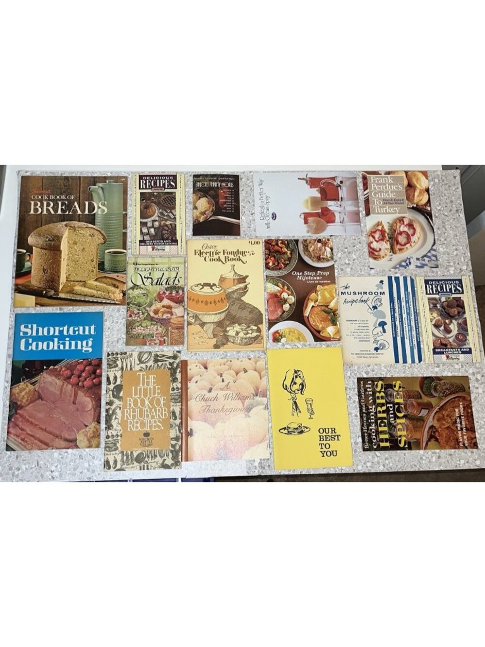 15 Vintage Cookbooks Cook Book Better Homes Frank Perdue Ocean Spray Oster Sunse